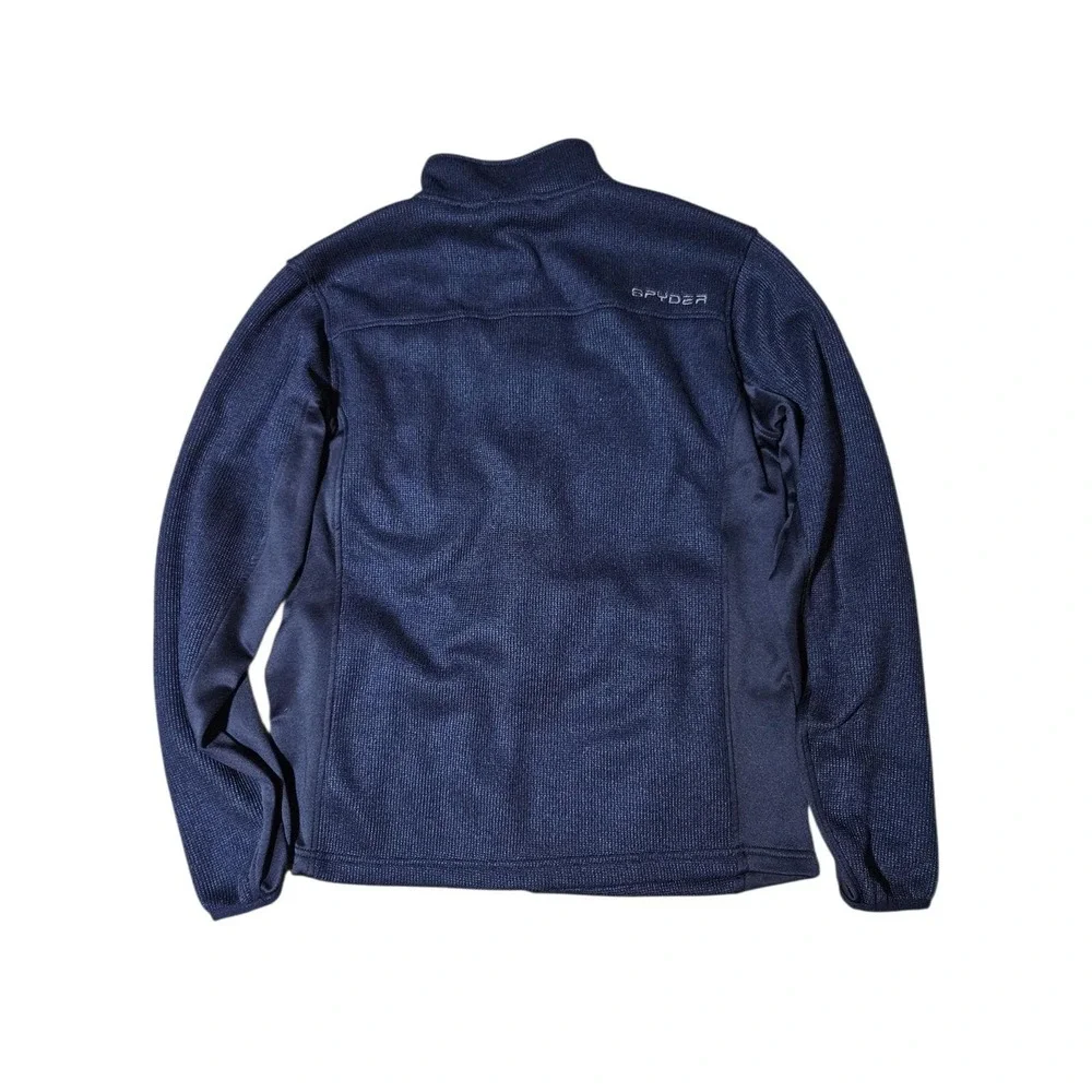 Spyder Mens Large Sweater Bandit Activewear Long Sleeve Full Zip Blue